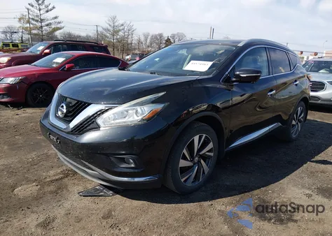 2015 Nissan Murano Platinum z USA, uszkodzony, nr VIN 5N1AZ2MH2FN209401